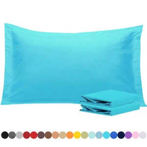 Set of 2 Pillow Shams 1800 Series Standard Queen King All Sizes All Colors - Picture 1 of 124