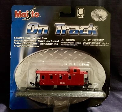 ¡Sellado! Maisto On Track Diecast Metal Rojo Wabash Caboose Escala 1:131 Foto 1 de 2