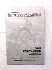 Polaris Sportsman 850 XP 1000 2019 manual del dueño utilitario ATV (M5) - Imagen 1 de 1