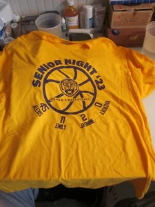 LSU WOMEN's BASKETBALL SENIOR NIGHT 2023 TEE SHIRT NATIONAL CHAMPIONS XL NEW - Picture 1 of 3