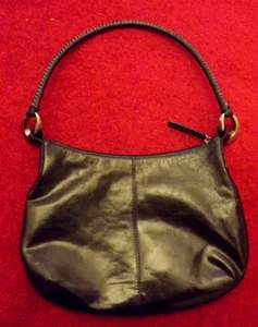 Rocha John Rocha Black Leather shoulder bag - VGC - Picture 1 of 1
