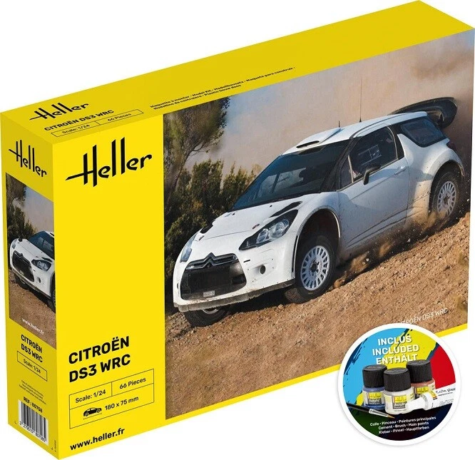 Heller 56758 - 1/24 Starter Kit Citroen DS3 WRC - Nuovo - Immagine 1 di 1