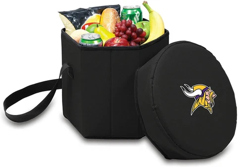 MINNESOTA VIKINGS Cooler Football Picnic Time 12 qt. NFL Bongo SEAT NEW GR8 GIFT Cover