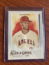 2020 Topps Allen & Ginter GLOSSY 1/1 Andrelton Simmons #218 Los Angeles Angels