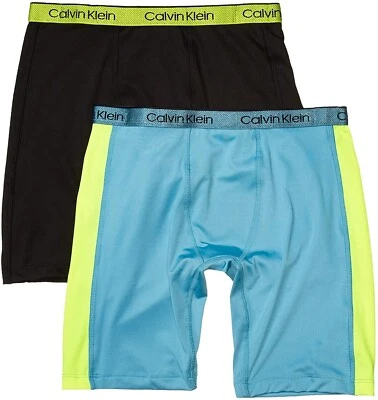 Calvin Klein 261091 Boys' Performance Boxer Brief Underwear 2 Pack Size XL - Image 1 of 2