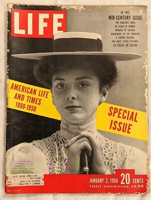 Life Magazine January 2 1950 50 Years Of Women - Feminism - American Life - Image 1 of 4