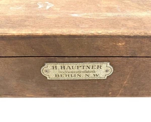Historisches Medizin Instrument Spritzen mit Holzetui - Bild 1 von 3