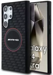 Mercedes AMG Carbon Pattern Silicone Case with MagSafe for Galaxy S24Ultra Black - Picture 1 of 6