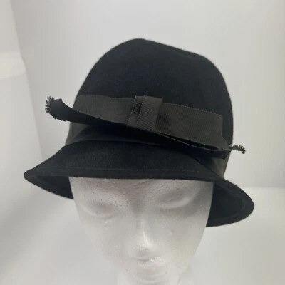 Vtg Ladies 60s Flapper Cream Bucket Hat Glamour Felts Terry Sales TatiTati style - Image 1 of 4