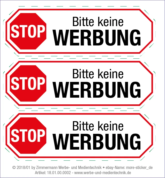 2 Stück "STOPP – Bitte Keine Werbung" Aufkleber – 11x2.4 Cm, Wetterfest, Gelb, Leicht Ablösbar Für Briefkasten & Tür