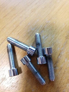 Chrome 1/4"-28 x 1" Smooth Socket-Head Cap Screw Harley Drag DS190562S FIVE PACK - Bild 1 von 1