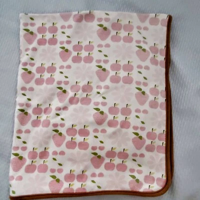 DwellStudio Dwell Studio Baby Girl Cotton Blanket Strawberry Apple Flower Pink - Image 1 of 4