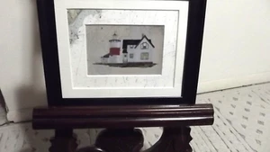 Strtford Point Light Long Island Sound Housatonic River Fairfield 10x12 in frame - Picture 1 of 4