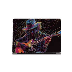 Musician Guitar Art MacBook Case - Artistic Cartoon Pet Design Laptop Cover - Picture 1 of 7