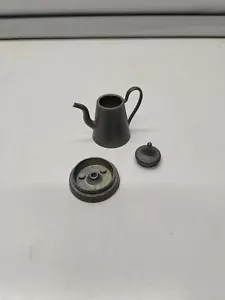 Vintage 3 piece Mini Pewter Teapot 2" Made in England - Picture 1 of 6