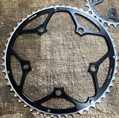 FSA Chainring 53T /130 BCD Black Ramped - BRAND NEW - 53 Tooth