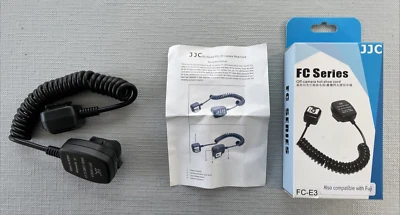 JJC FC-E3 TTL Off-Camera Flash Hot Shoe Sync Cord For Canon (In Original Box) - Image 1 of 4