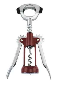 Franmara Ultimo Wing Corkscrew Open Spiral w/ Built-In Foilcutter, Opener - Red - Picture 1 of 1