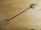 VINTAGE BRASS TOASTING FORK FIREPLACE IGNLENOOK COUNTRY KITCHEN COLLECTABLE 53cm