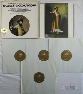 HMV ANGEL ANDRE CLUYTENS MUSSORGSKY BORIS GODUNOV STEREO 4LP BOX SAN 110-113 NM - Picture 1 of 5