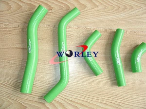 For KAWASAKI KXF450 KX450F 2006 2007 2008 07 08 Silicone Radiator Hose Kit green - Picture 1 of 4