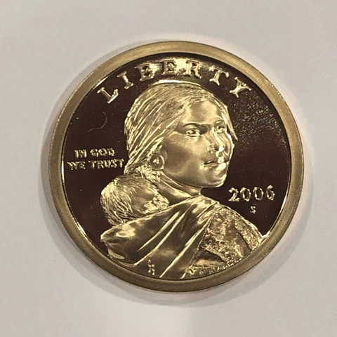 2006 S SACAGAWEA GEM PROOF DOLLAR COIN  **DIRECT FROM SET & FREE SHIP Cover