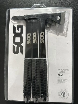 Juego de hachas de lanzamiento SOG TH1001-CP de 3 piezas con funda NUEVO Foto 1 de 2