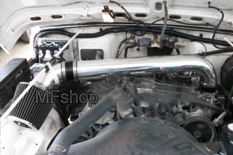 Kit de sistema de admisión de aire todo negro para Jeep Wrangler 1997-2006 2,5 L 4,0 L + filtro Foto 1 de 1