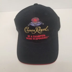Crown Royal #97 Kurt Busch NASCAR Black Adjustable Strapback Hat, New - Picture 1 of 8