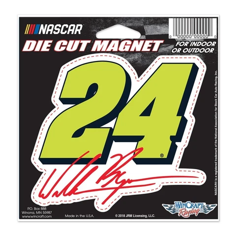 William Byron Wincraft 2018 #24 Signature Die Cut 4x6 Magnet FREE SHIP! Cover