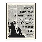 LOTR Unframed Dictionary Art Print - Lord of The Rings - J.R.R. Tolkien Quote 