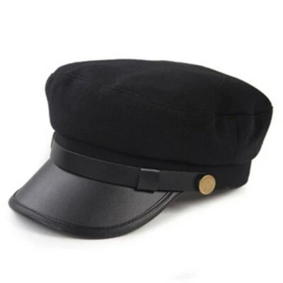 Chinese Japanese Student Hat Mariner Cap Driver Fishing Sailing Flat Cap Vintage - Image 1 of 4