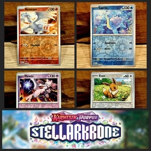 Pokemon "Stellarkrone" - Große Auswahl an Reverse/Holo Einzelkarten Deutsch SCR - Bild 1 von 141