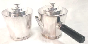 Restoration Hardware NWOT Gentlemen's Sugar & Creamer Silver Plate New In Box - Picture 1 of 11