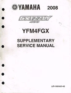 Yamaha Supplementary Service Manual for YFM4FGX Grizzly 400 2008 - Picture 1 of 1