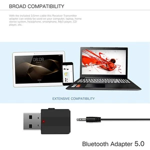 USB Bluetooth-Compatible 5.0 Receiver Transmitter 3.5mm Car Audio Adapter - Afbeelding 1 van 12