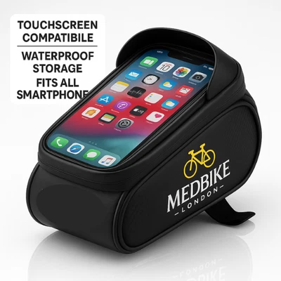 Cycling Phone Mount Bag – Waterproof Touchscreen Holder – MedBike - Image 1 of 4