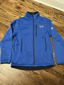 Mountain Hardware Men’s Tecna Jacket Size Small Blue Soft Shell - Picture 1 of 7
