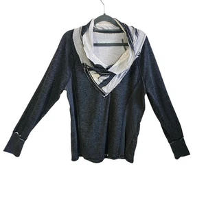 Maurices Women's Size XL Cowl Neck Scarf Sweater Gray Grunge Emo Hipster Y2K - Picture 1 of 5