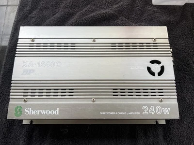 Amplificador de audio Sherwood XA-1240Q serie BP puenteable para automóvil de la vieja escuela Foto 1 de 4