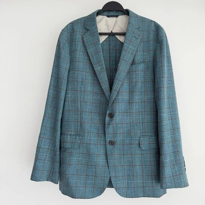Brooks Brothers Loro Piana Blazer Mens 42R Plaid Wool Silk Linen Sport Coat - Image 1 of 4