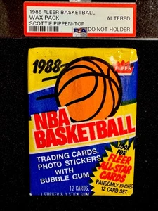 1988 Fleer Basketball Wax Pack w Scottie Pippen Rookie RC Showing Top (PSA Fail) - Picture 1 of 5