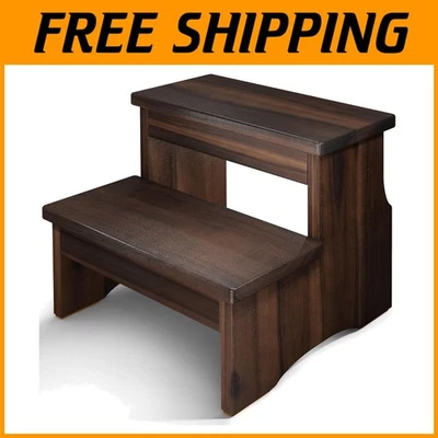Heavy Duty Wooden Step Stool for Adults & Kids - Image 1 of 4