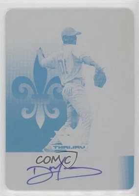 2012 Leaf Valiant Printing Plate Yellow 1/1 Deven Marrero #VA-DM1 Auto 0t3 - Image 1 of 3