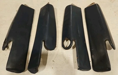 MERCEDES BENZ R107 380SL 450SL DARK BLUE FRONT SEAT SIDE PANELS - Image 1 of 4