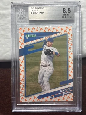 Donruss "On Fire" 2021 Ian Happ #140 - Beckett BGS 8,5 casi nuevo-como nuevo+ - serie #01/25 - Foto 1 de 2