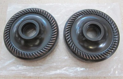 Set 2-1/2" Rope Pattern Rosette w/ 5/8" Collar for Door Knobs, Timeless Bronze - Image 1 of 2
