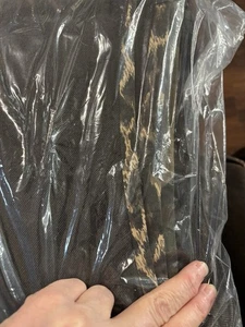 MNML Men's Black Jeans Size 34 X 32 With Camo And Cheetah Sides Denim - New - Picture 1 of 5