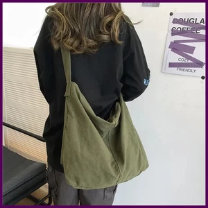 Bolso de hombro grande de lona para mujer 2025 tela de algodón - Imagen 1 de 27