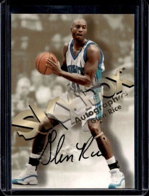 1998-99 Skybox x Premium Glen Rice Autographics Auto #NNO Clippers Hornets - Image 1 of 2